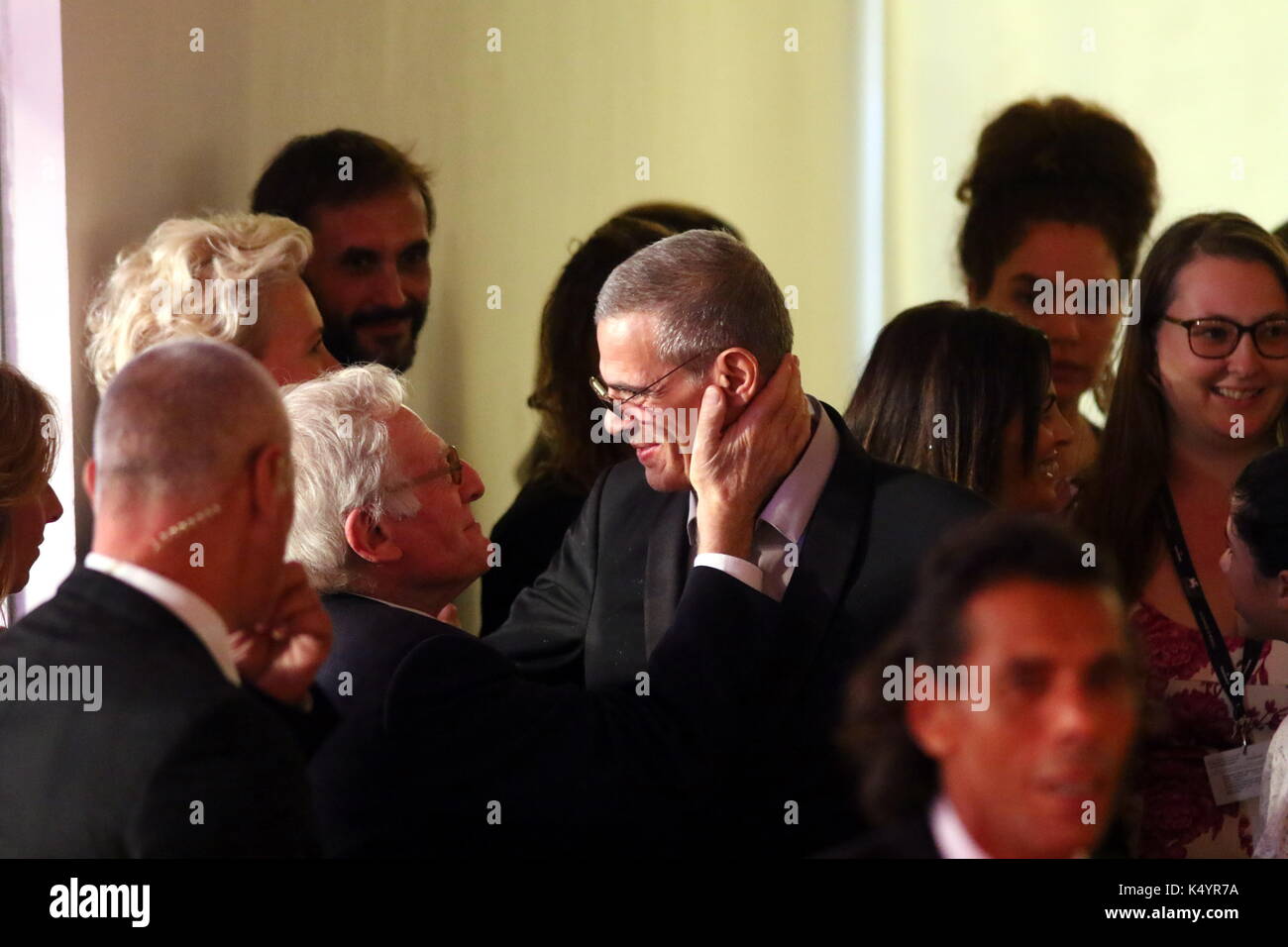Venice, Italy. 7th Sep, 2017. Director Abdellatif Kechiche attends at the Premiere of the movie 'Mektoub, my Love: Canto Uno' during the 74th Venice International Film Festival at Lido of Venice on 7th September, 2017. Credit: Andrea Spinelli/Alamy Live News Stock Photo