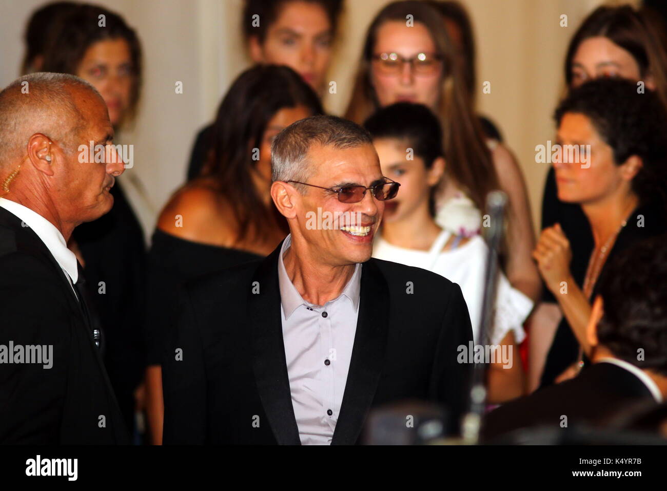 Venice, Italy. 7th Sep, 2017. Director Abdellatif Kechiche attends at the Premiere of the movie 'Mektoub, my Love: Canto Uno' during the 74th Venice International Film Festival at Lido of Venice on 7th September, 2017. Credit: Andrea Spinelli/Alamy Live News Stock Photo