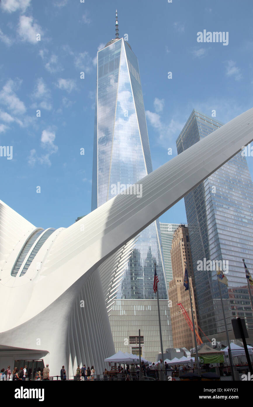 New York, USA. 5th Sep, 2017. The Greenmarket at Oculus Plaza, a