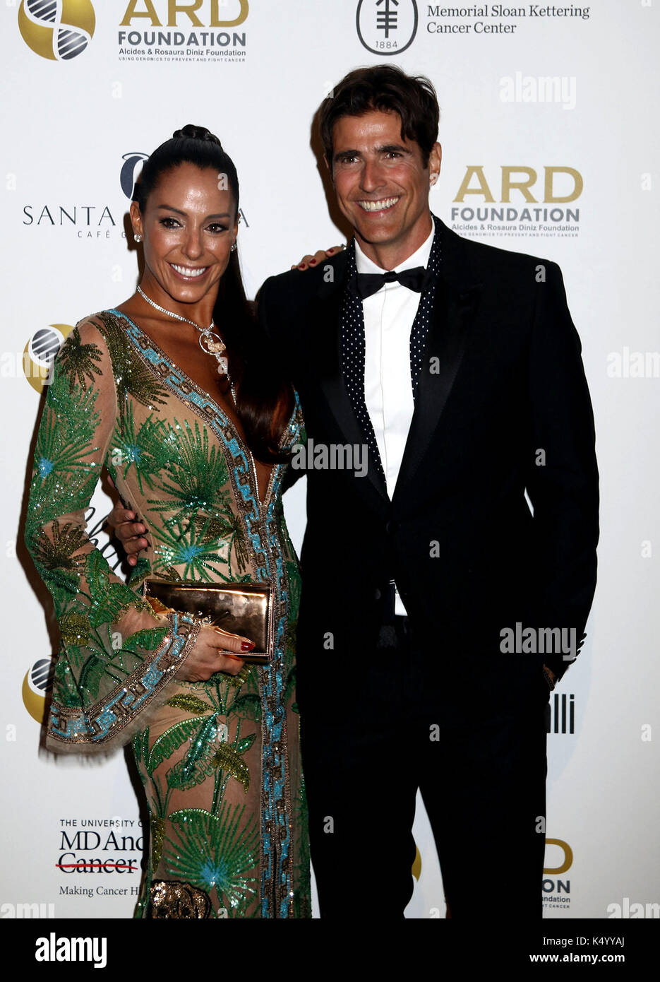 New York, New York, USA. 7th Sep, 2017. ARD founder ANA PAOLA DINIZ and actor REYNALDO GIANECCHINI attend The Alcides & Rosaura Diniz (ARD) Foundation's first fundraising gala, benefiting Memorial Sloan Kettering Cancer Center held at Cipriani 42nd Street. Credit: Nancy Kaszerman/ZUMA Wire/Alamy Live News Stock Photo