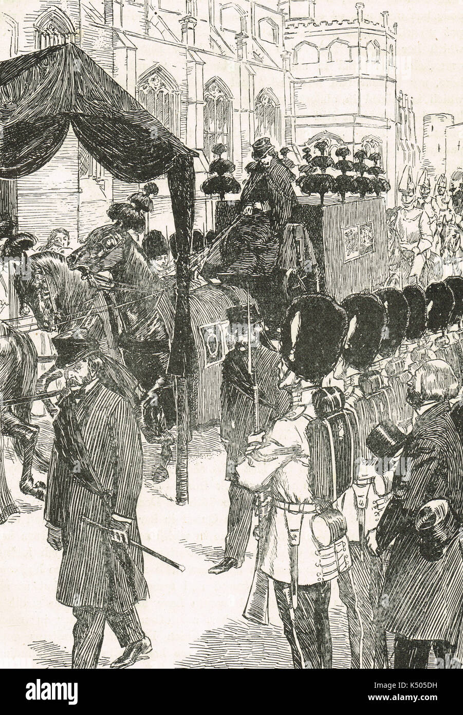 Funeral of Prince Consort Albert, 1861 Stock Photo