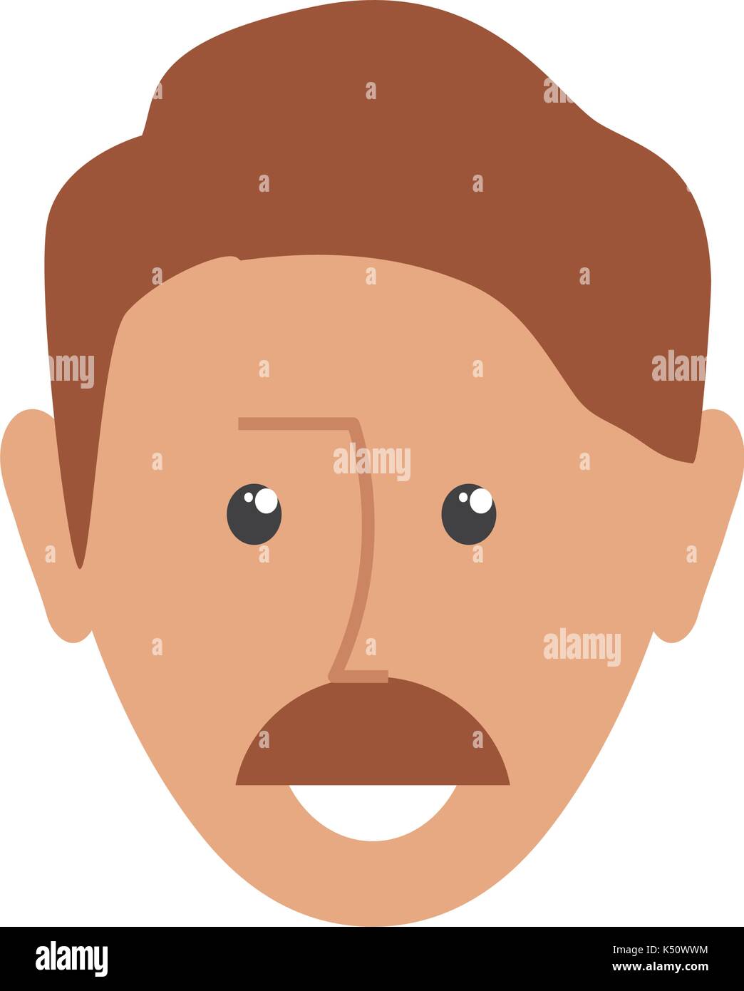 face man vector illustration Stock Vector Image & Art - Alamy
