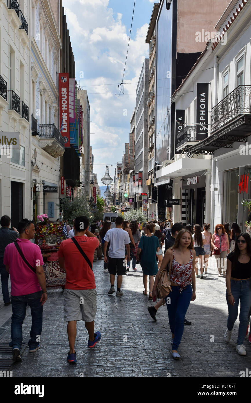 Ermou street athens greece hires stock photography and images Alamy