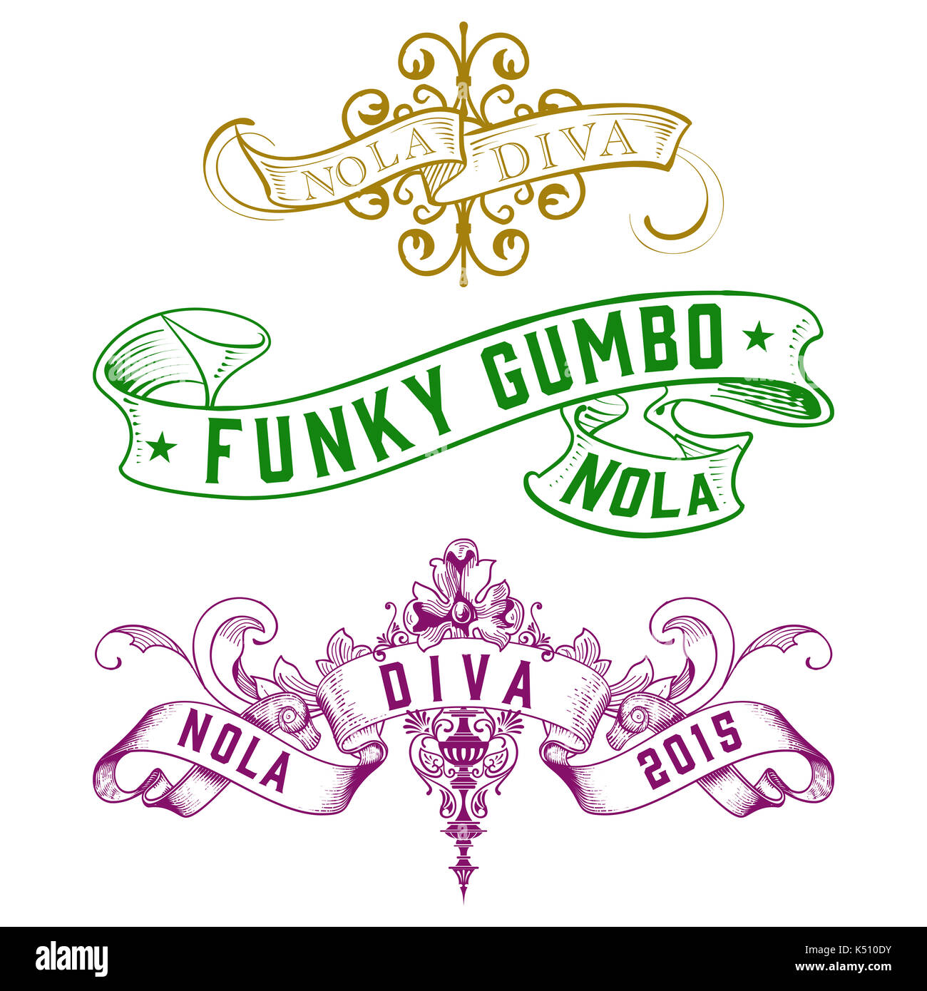 Word Art Typography Font Collection Stock Photo - Alamy