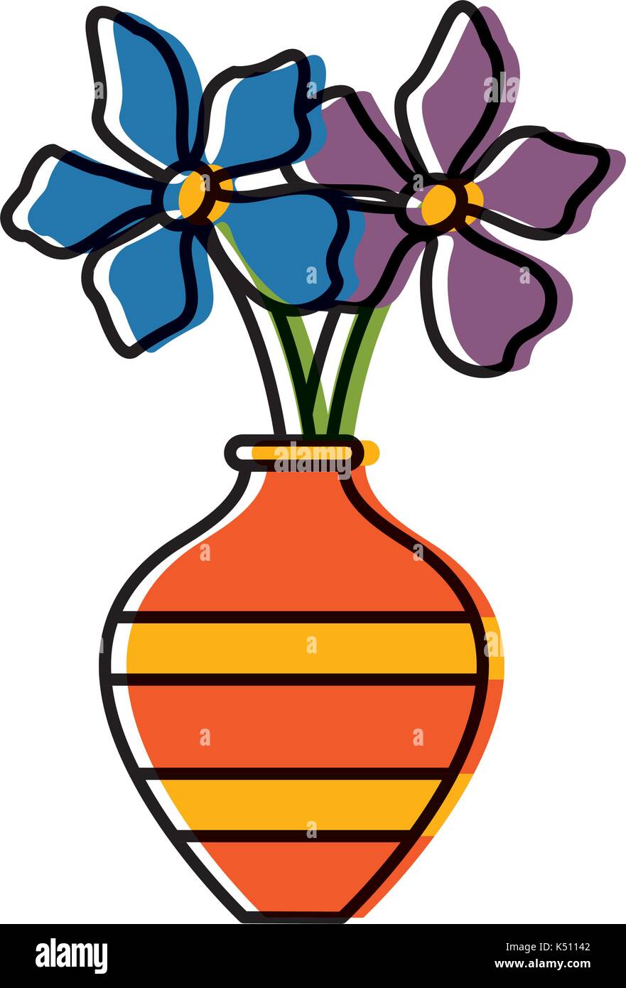 Flowers in vase Stock Vector Image & Art - Alamy