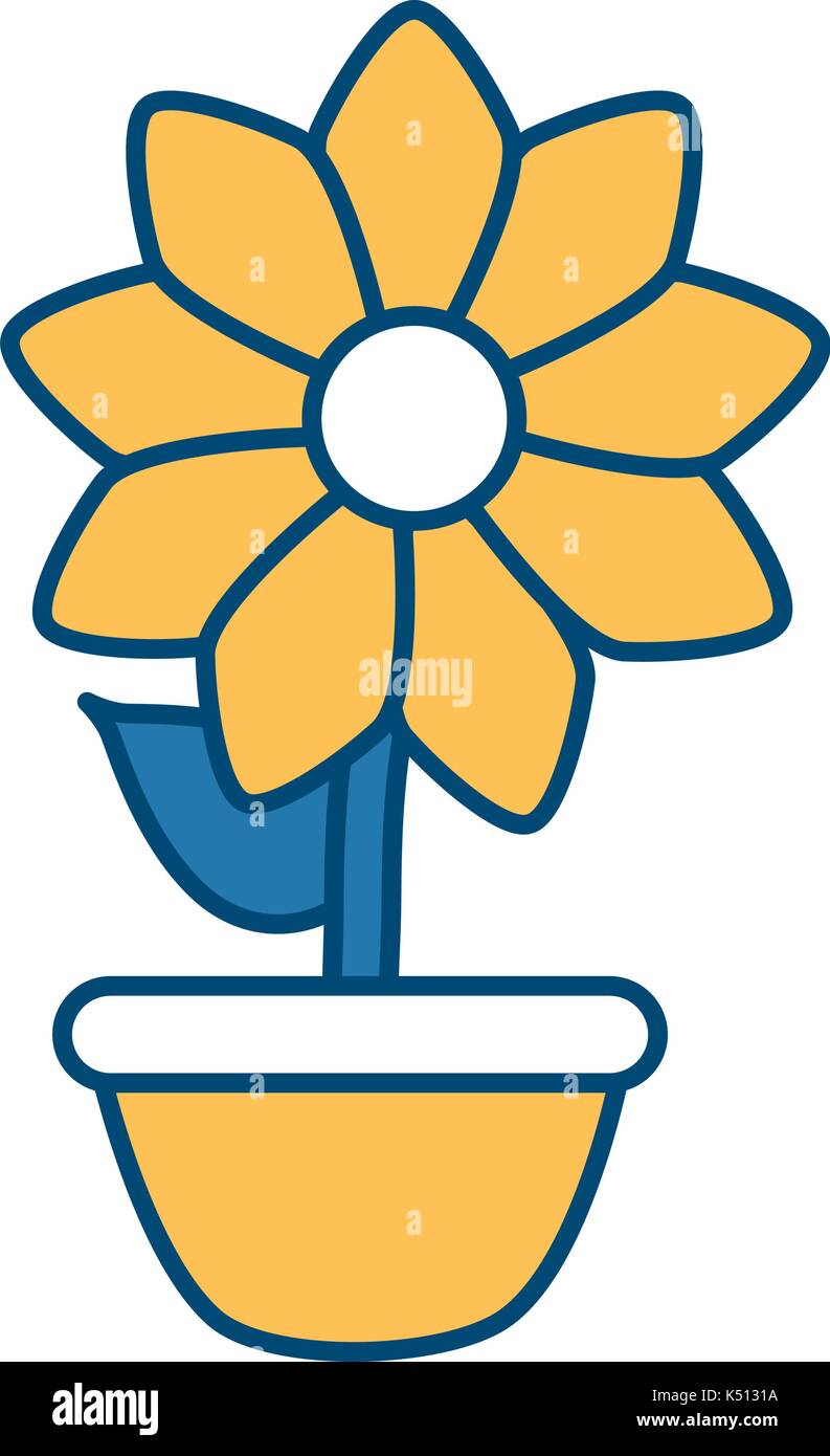 Flower in vase Stock Vector Image & Art Alamy