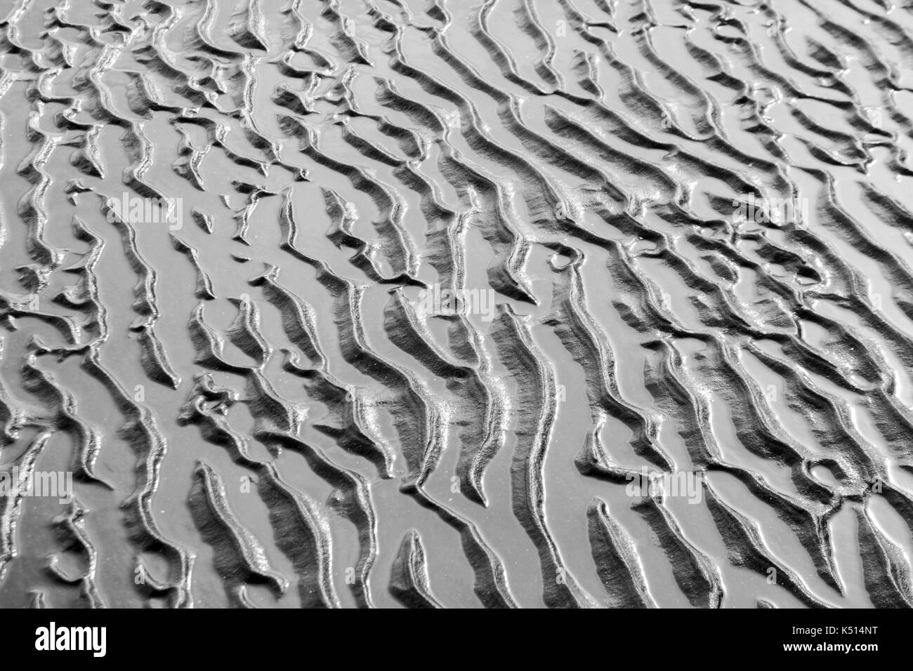 Pebble wave patterns Black and White Stock Photos & Images - Alamy
