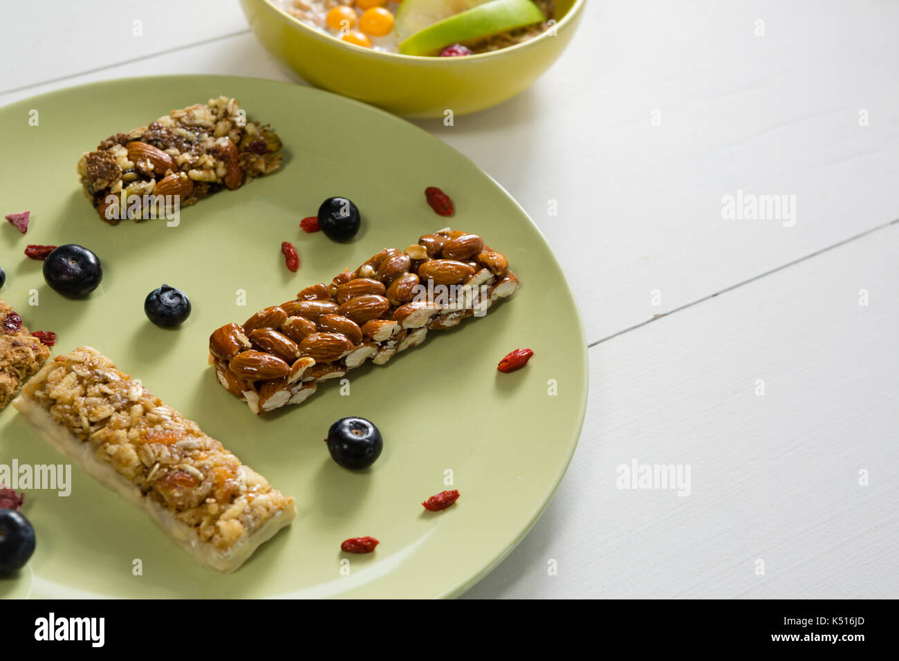Plate of granola bars hi-res stock photography and images - Alamy
