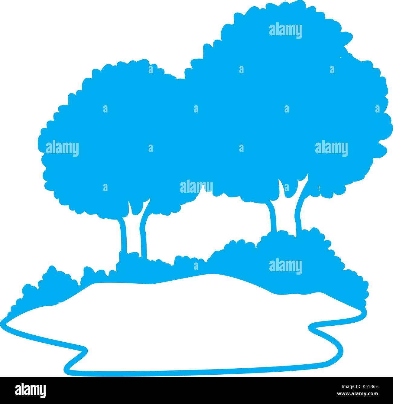 Beautiful forest landscape Stock Vector Image & Art - Alamy
