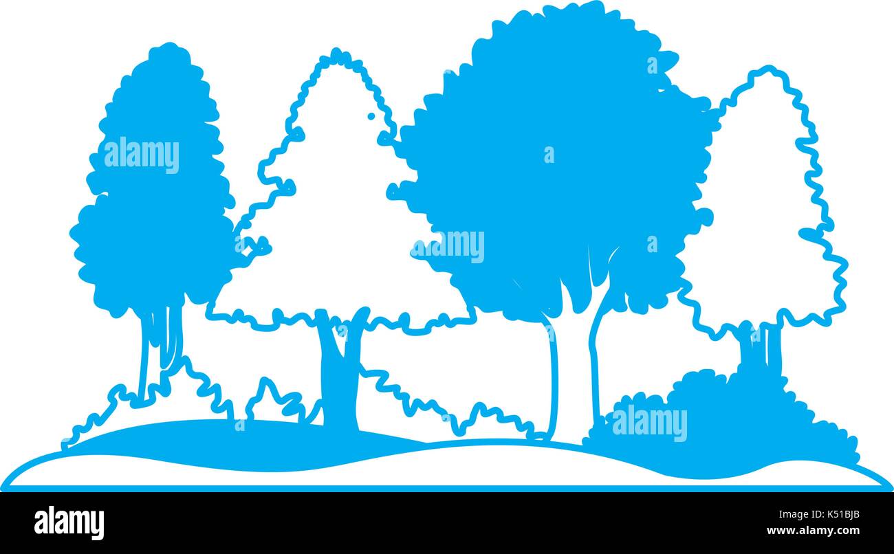 Beautiful forest landscape Stock Vector Image & Art - Alamy