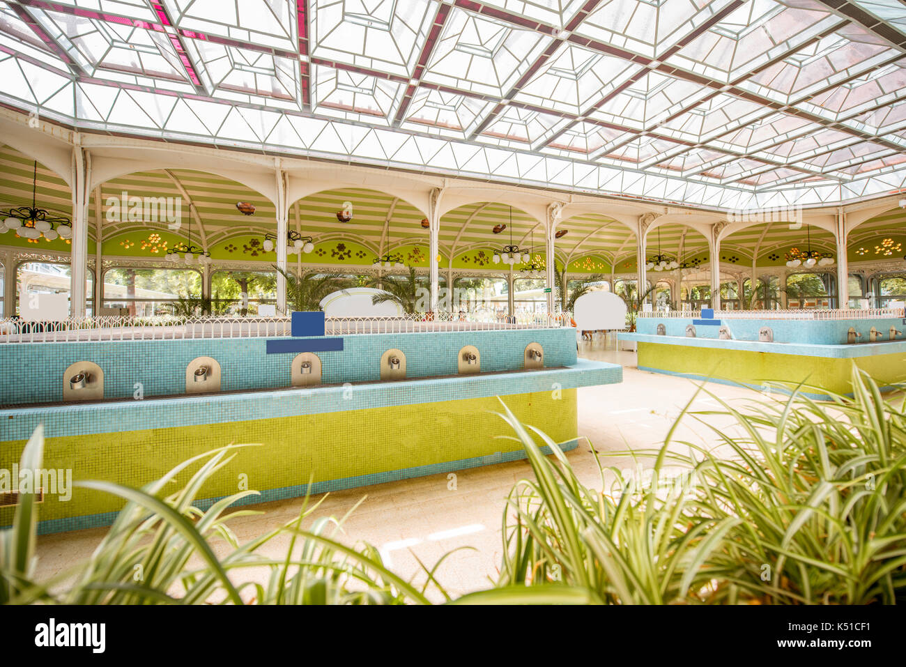 Thermal pump-room in Vichy Stock Photo