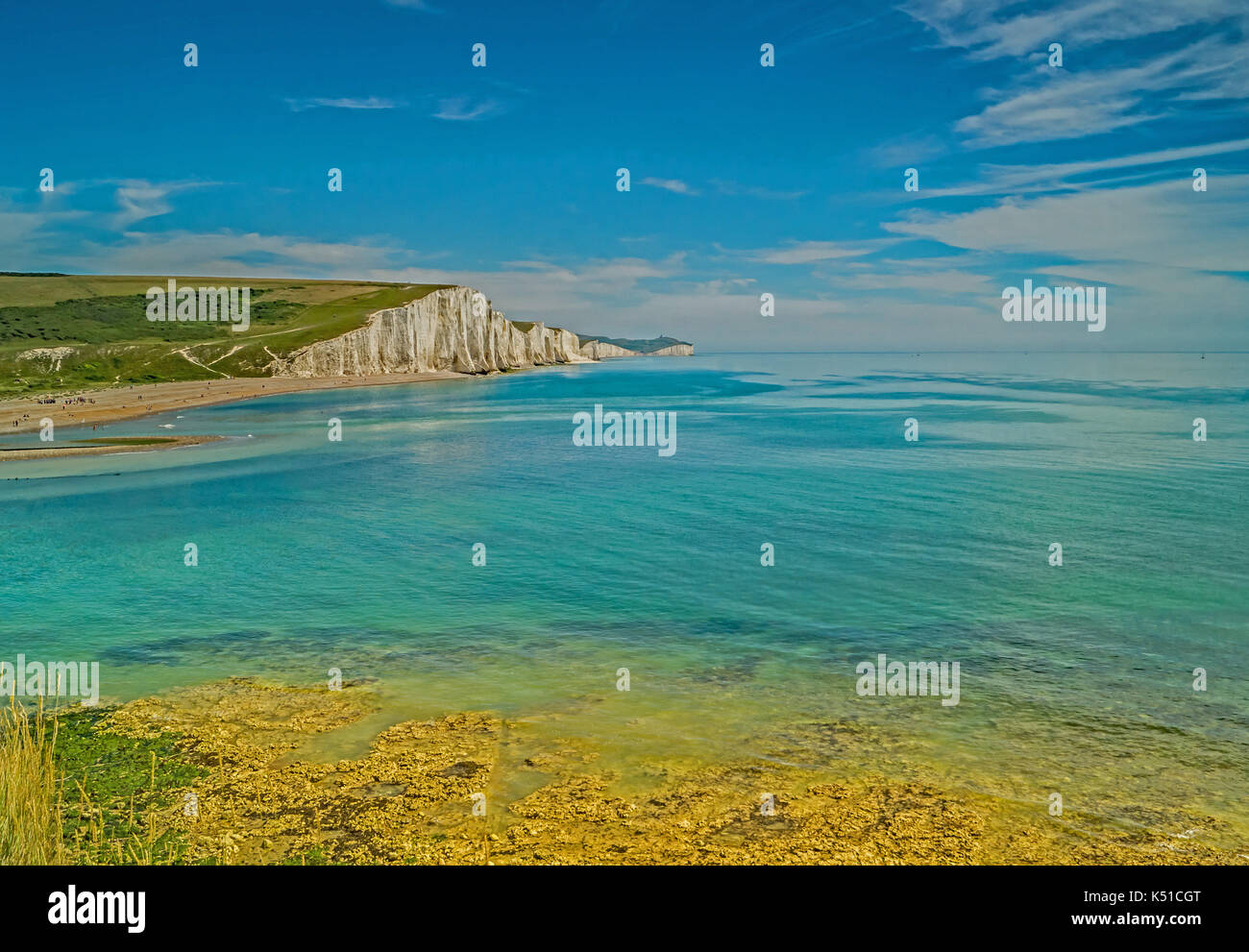 The Seven Sisters Cliffs,Sussex England Stock Photo Alamy