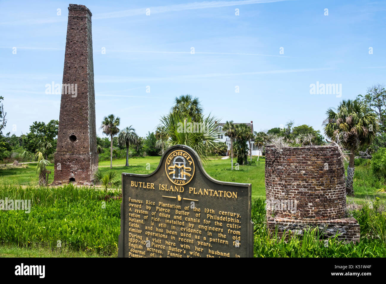 Darien, Butler Island Plantation, rice plantation, Civil War