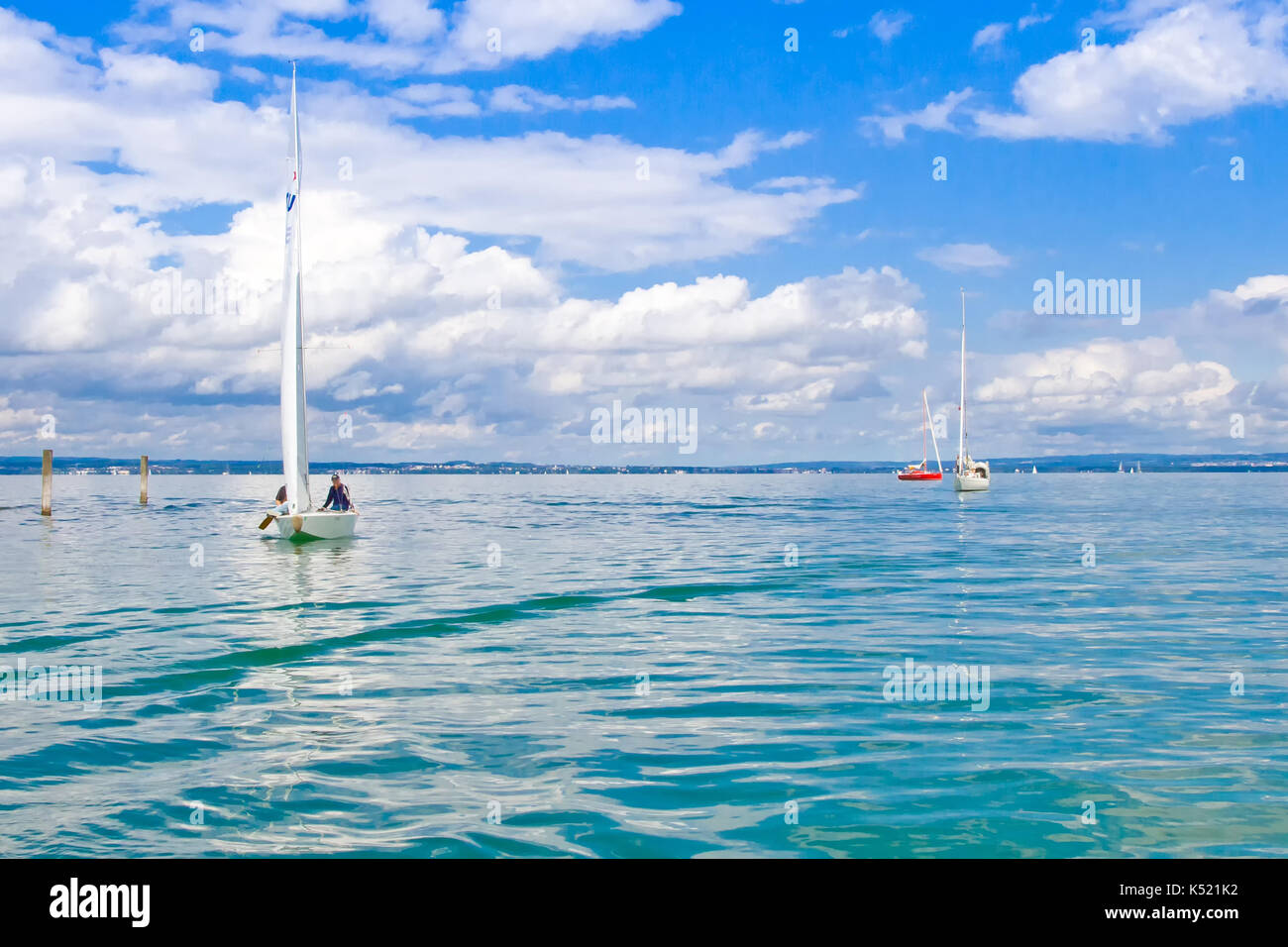 Sailing on Lake Constance, Bodensee, Germany Stock Photo Alamy