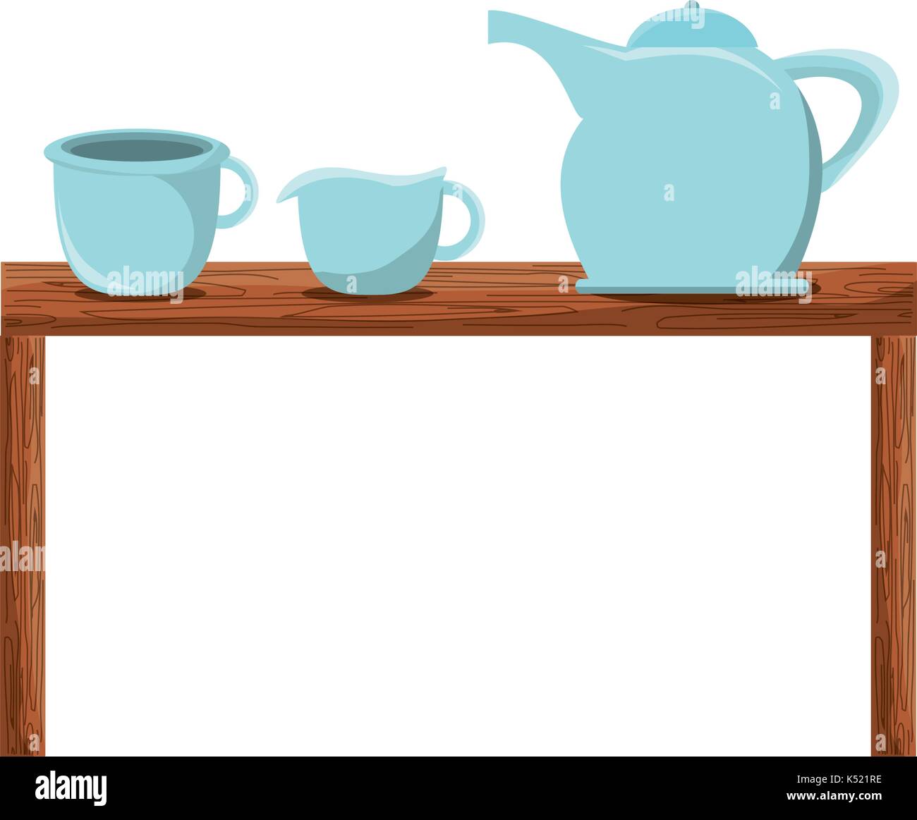 kitchen table vector illustration Stock Vector Image & Art - Alamy