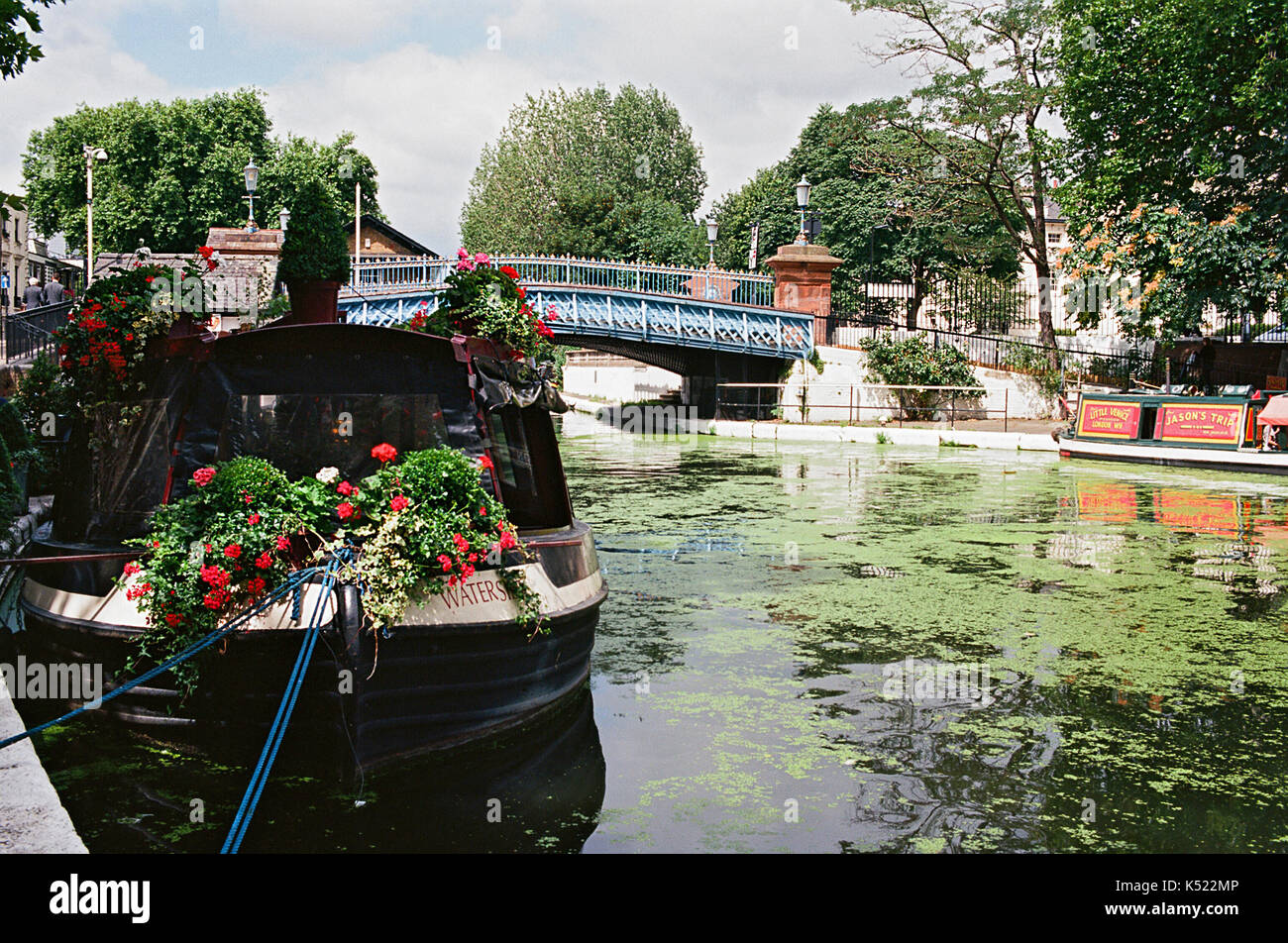 Little Venice, on the Regents Canal, near Maida Vale, London, UK Stock Photo