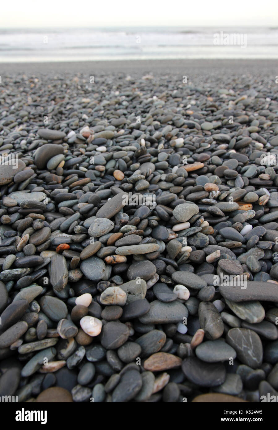 pebbles Greymouth New Zealand Stock Photo