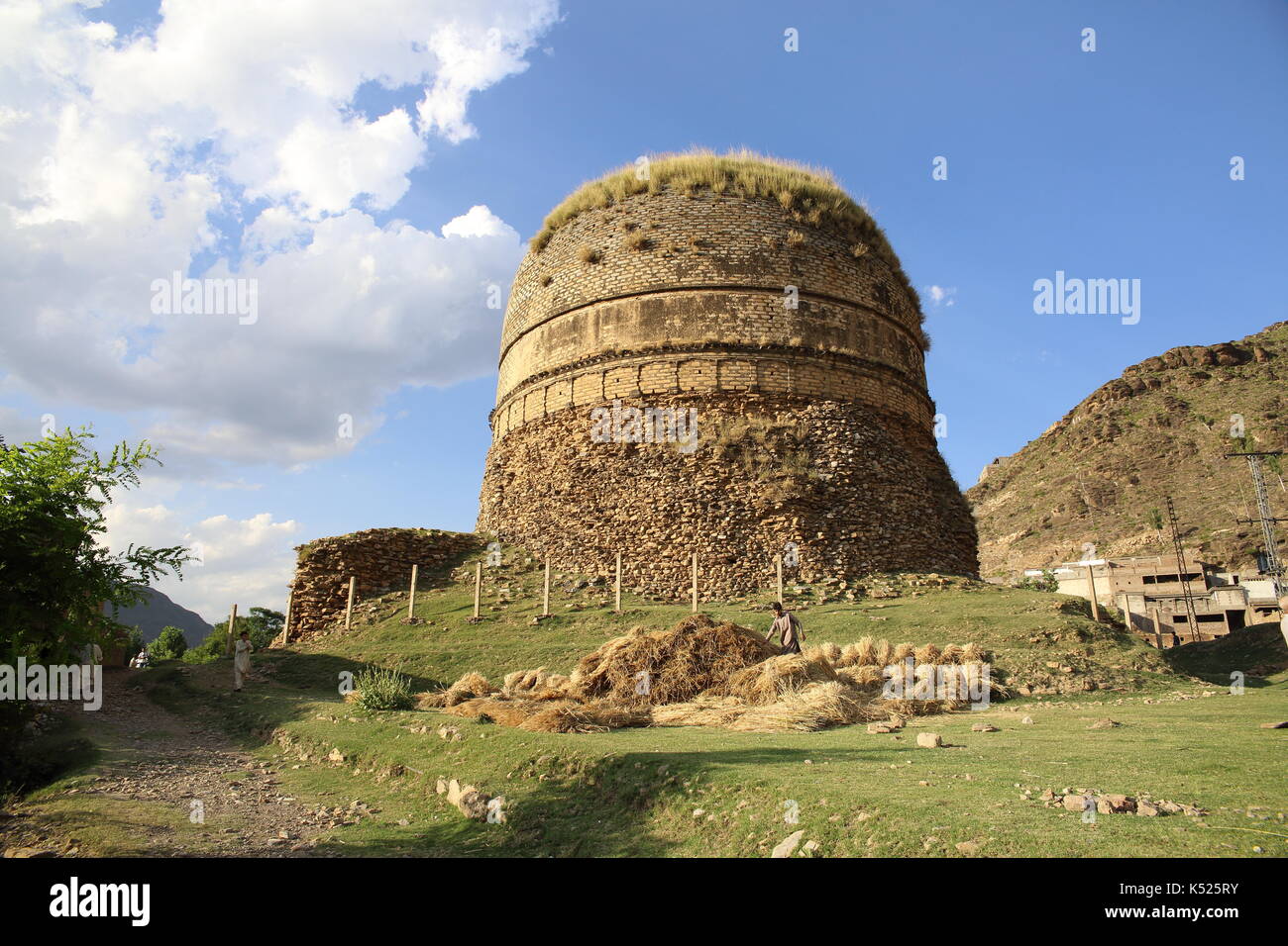 Shingerdar Stupa, Swat, Pakistan. Stock Photo