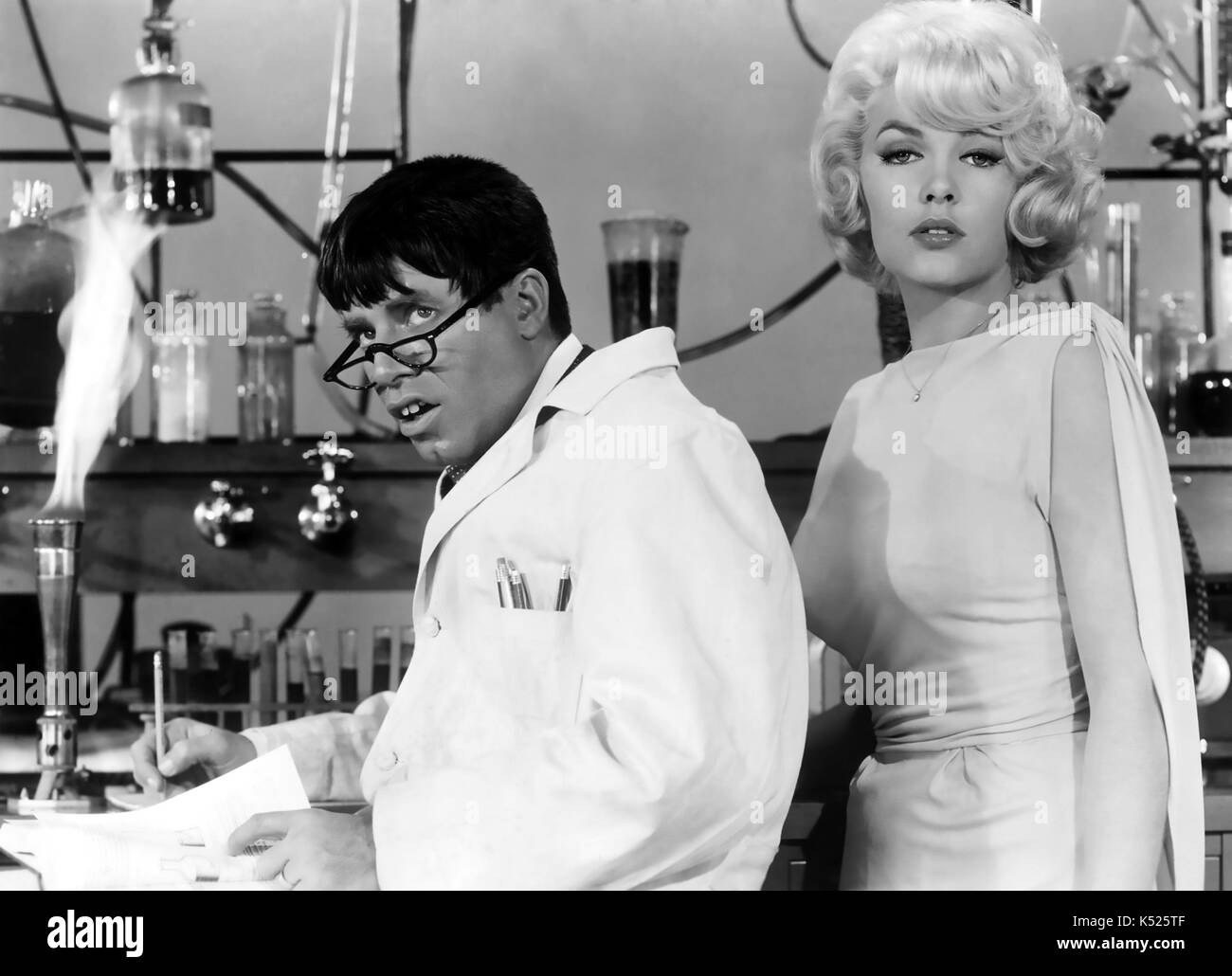 THE NUTTY PROFESSOR 1963 Paramounbt Pictures film with Jerry Lewis and Stella Stevens Stock Photo