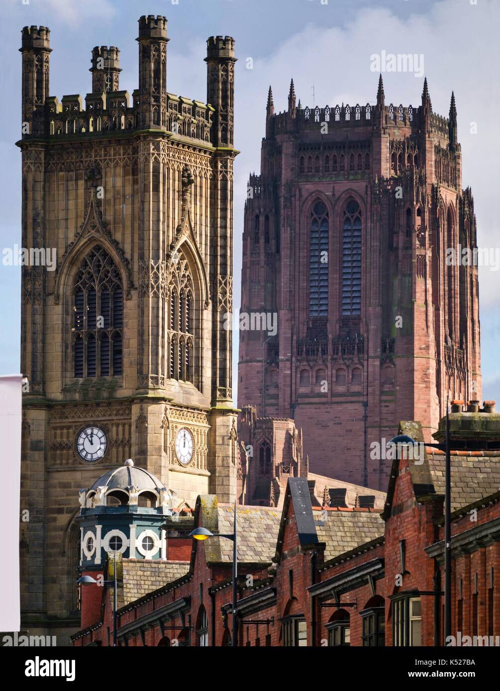 St. Luke's Bombed Out Church, Liverpool Stock Photo