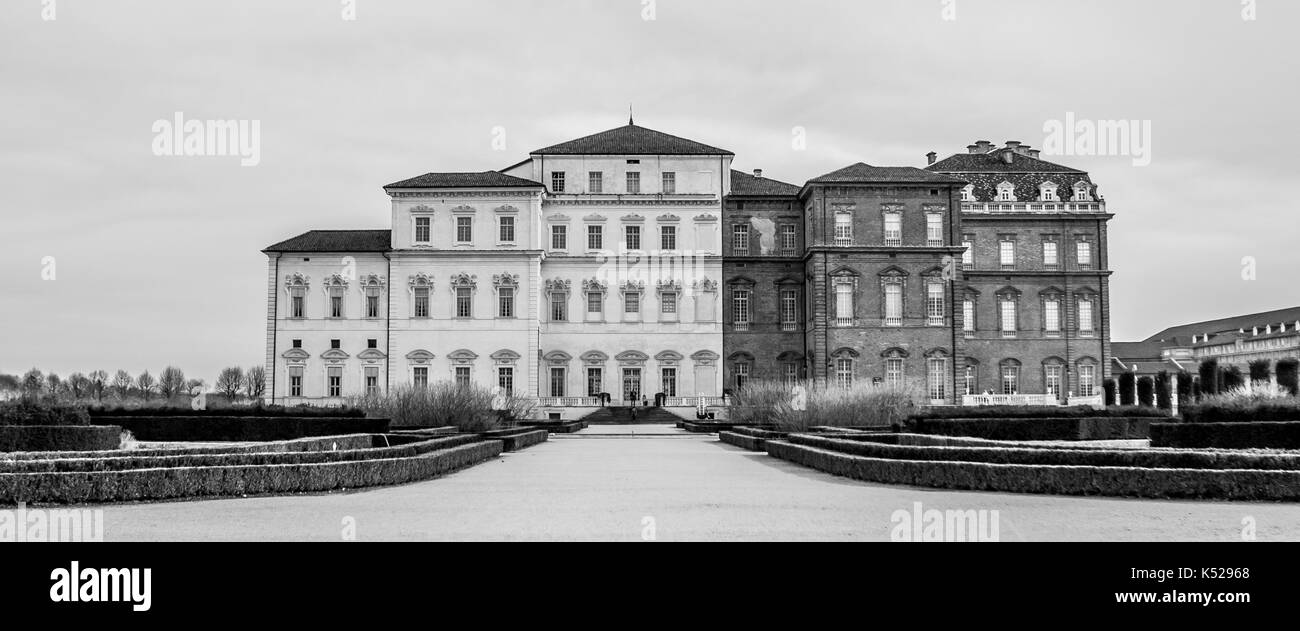 View of the exterior of Venaria Reale palace, Turin, Italy Stock Photo