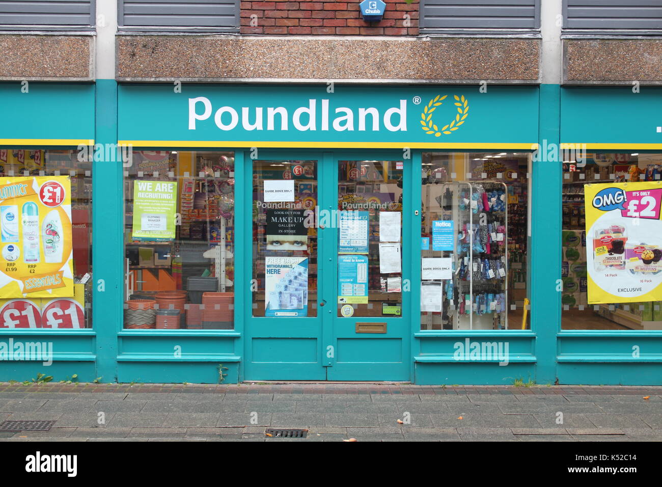 Poundland Shop Stock Photo