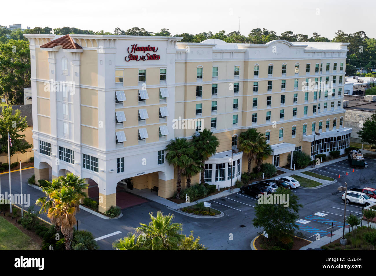 Savannah Georgia,Midtown,Hampton Inn & Suites,hotel,building,exterior,sign,USA US United States America North American,GA170512098 Stock Photo