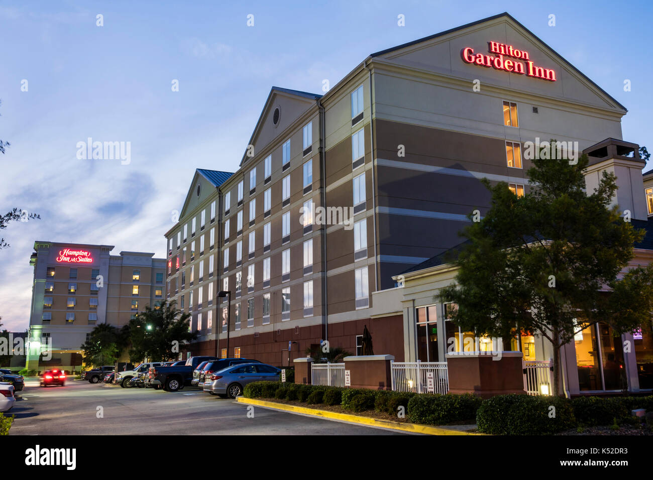 Georgia, Savannah, Midtown, Hilton Garden Inn, hotel, building Stock
