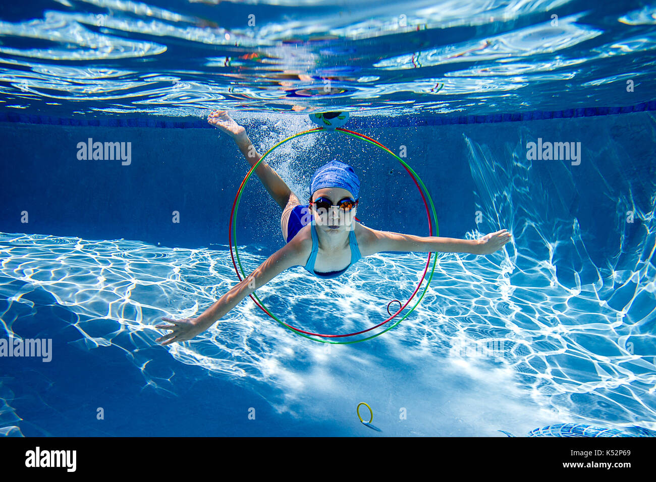 swim through pool rings