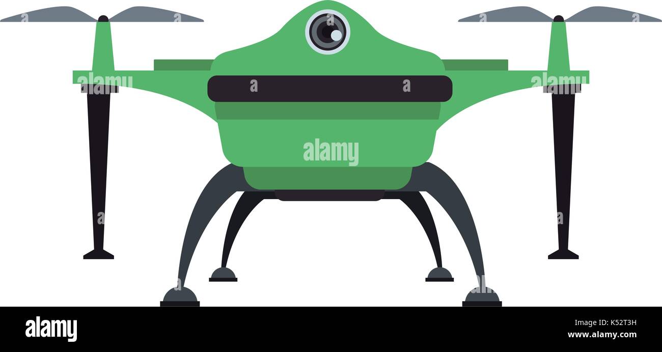 drone with action camera front view Stock Vector Image & Art - Alamy
