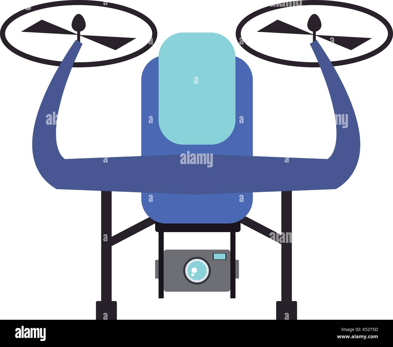 drone with action camera front view Stock Vector Image & Art - Alamy