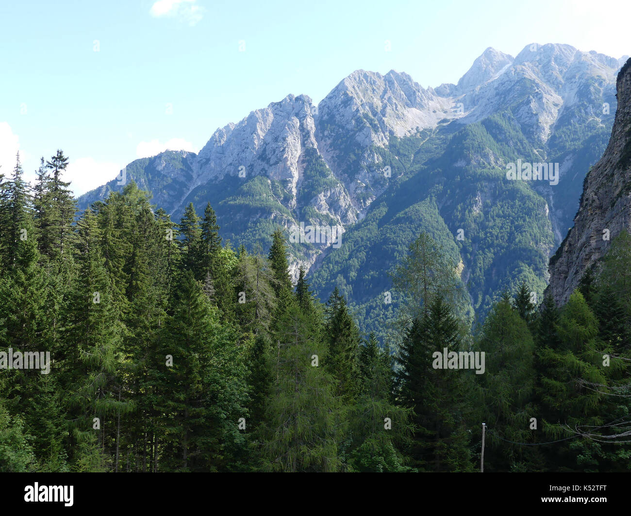 SLOVENIA  Section of the Julian Alps near Kobarid. Photo: Tony Gale Stock Photo