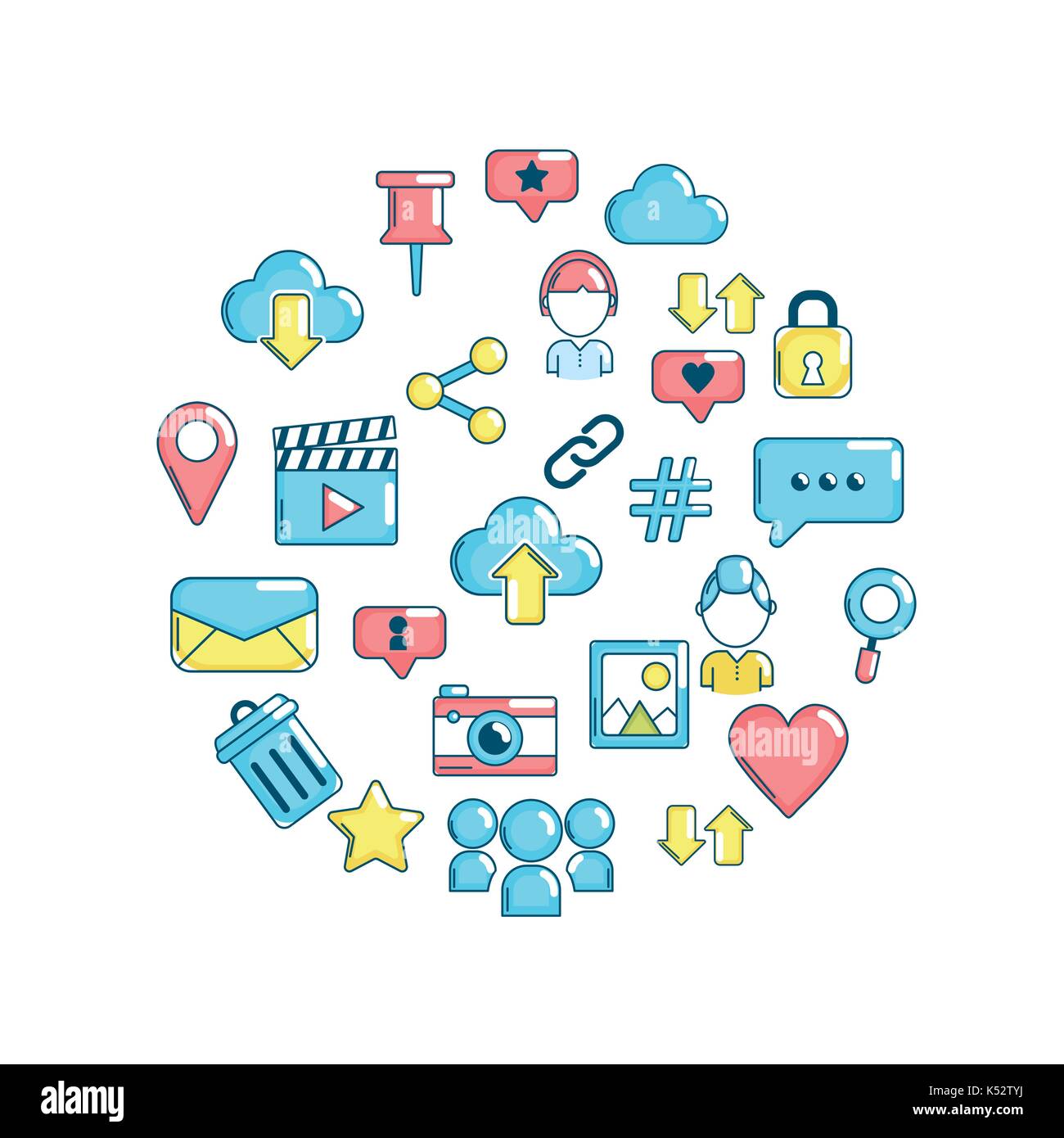 technology social media global connection Stock Vector Image & Art - Alamy