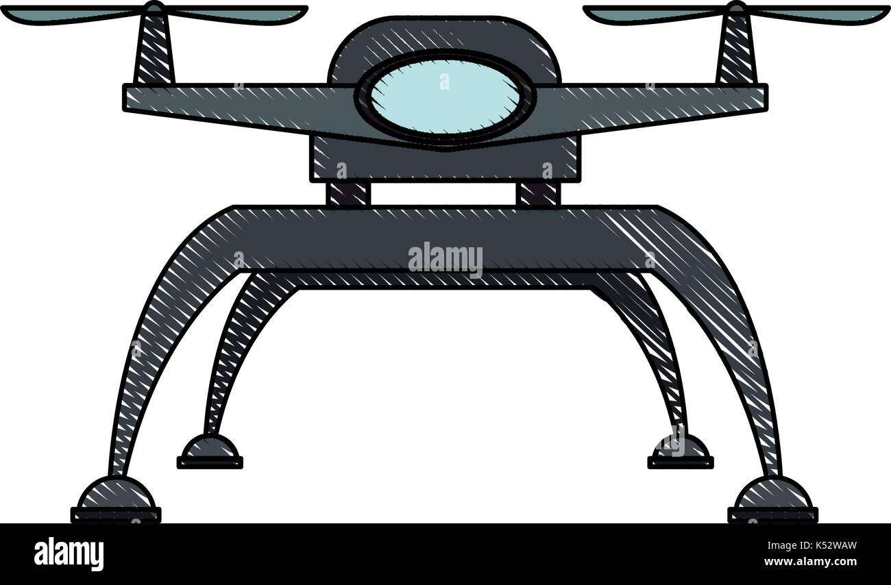drone with action camera front view Stock Vector Image & Art - Alamy