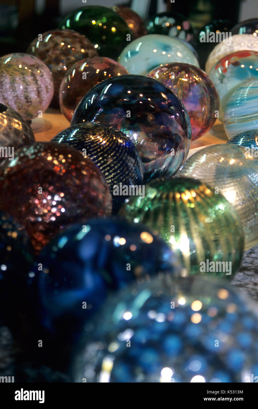 Duncan glass floats, Seal Rock, Oregon Stock Photo Alamy