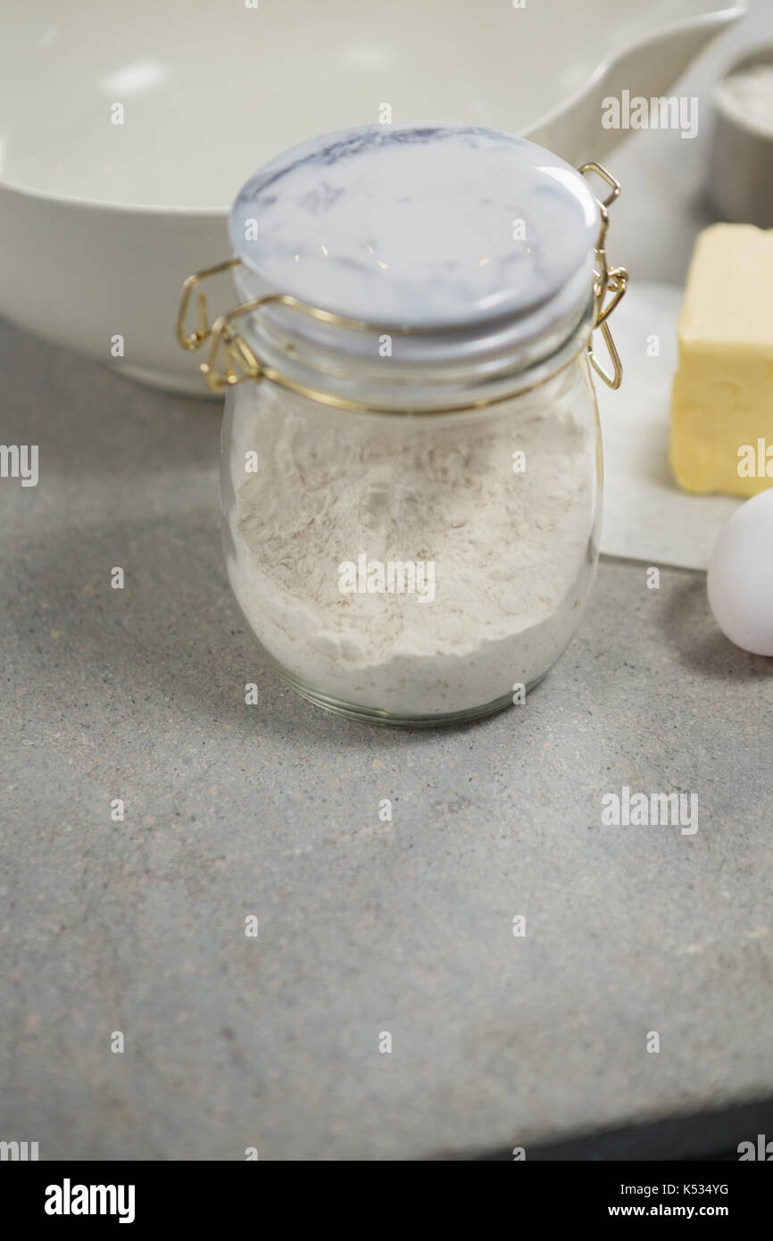 Glass jar flour hires stock photography and images Alamy