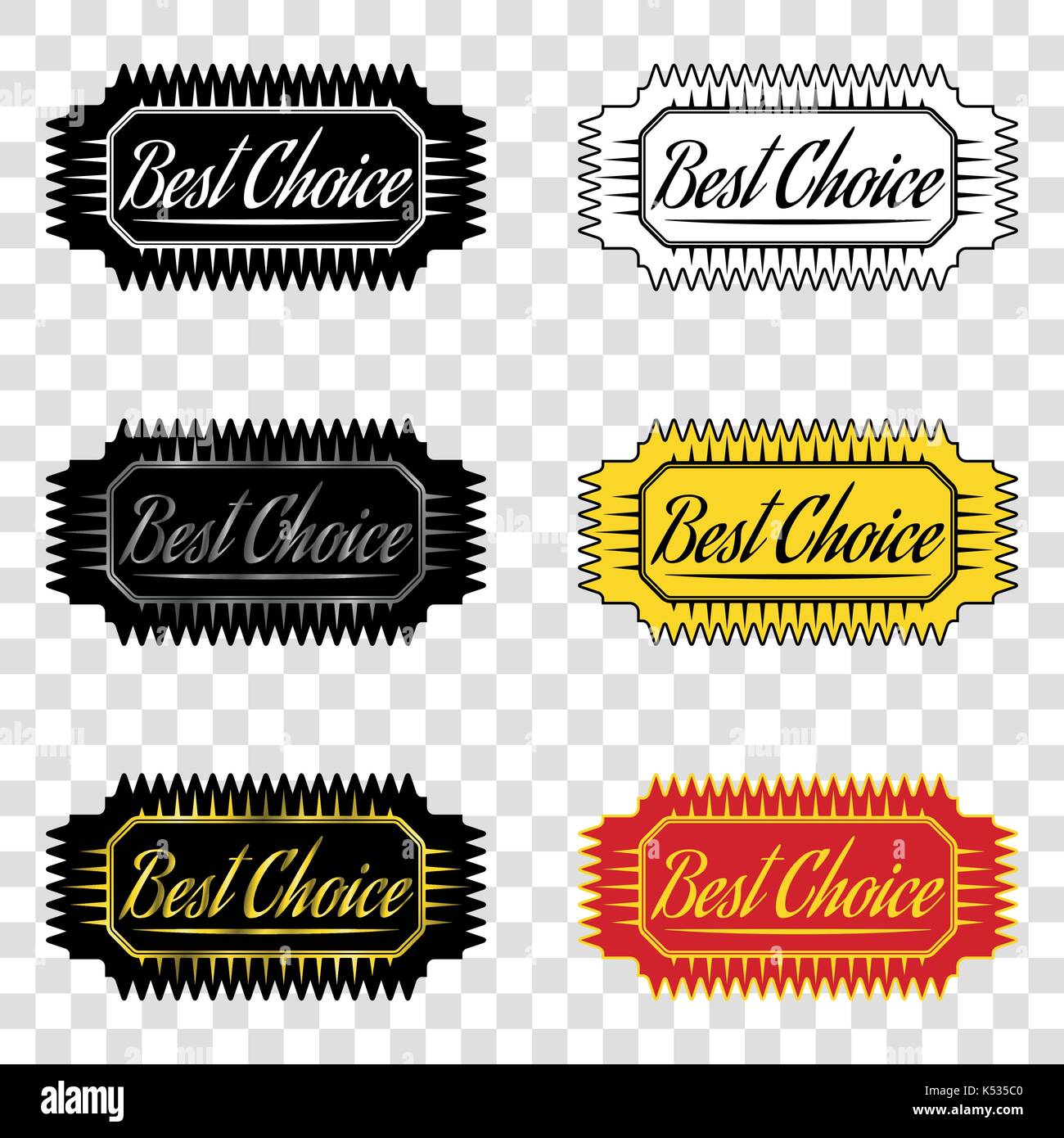 Best choice, ribbon with inscription of best choice, design element ...
