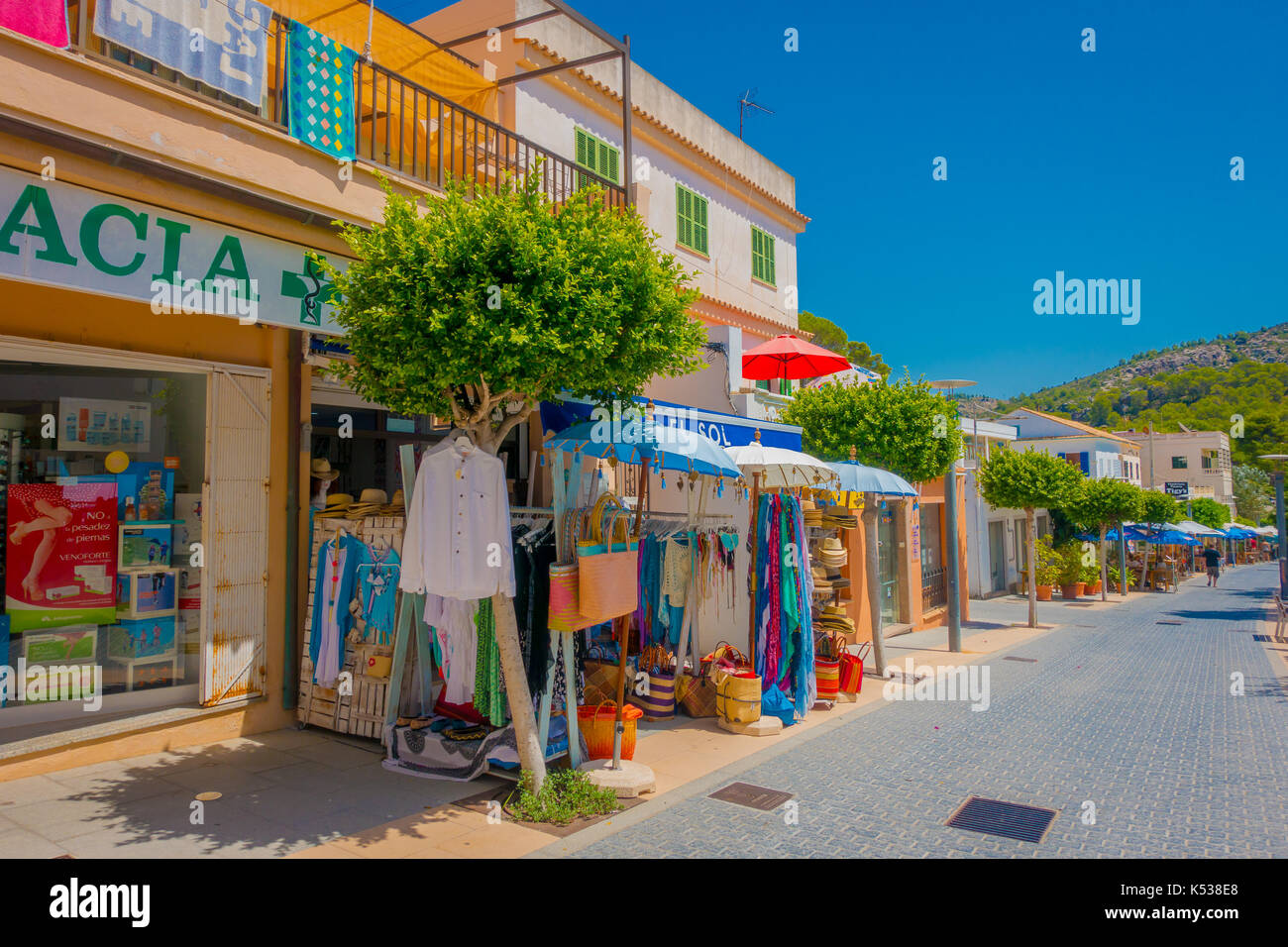 SANT ELM, MALLORCA, SPAIN AUGUST 18 2017 Sant Elm City, quaint