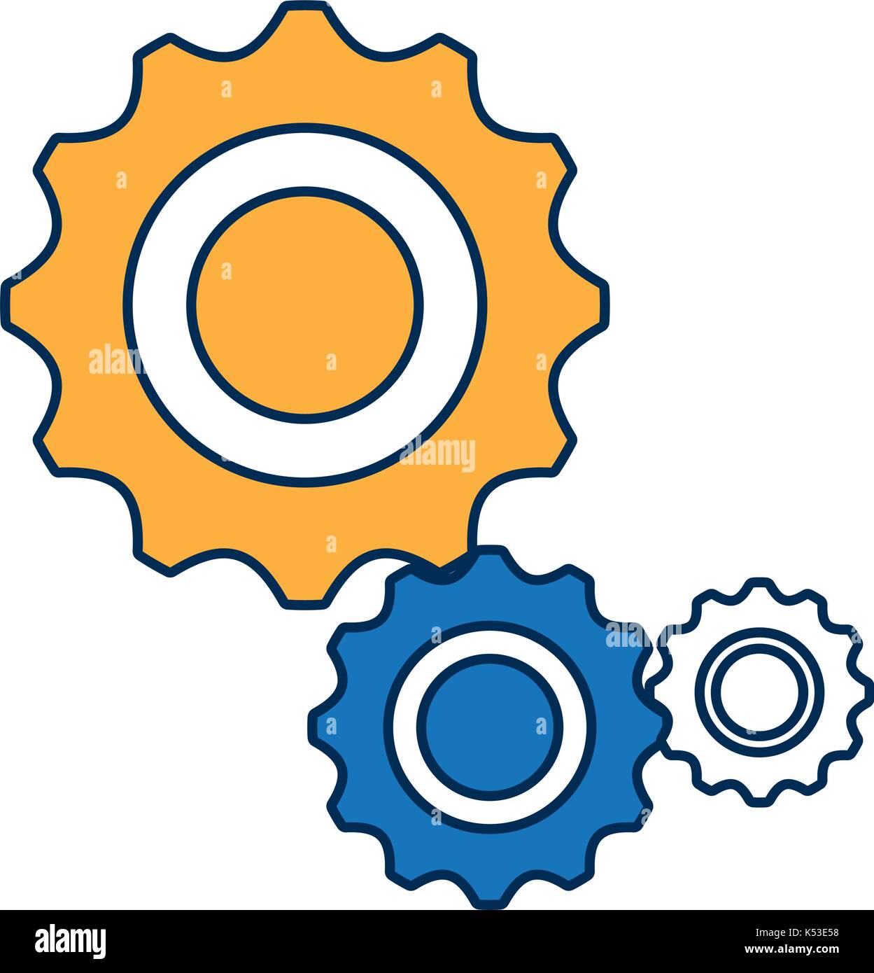 gear wheels icon Stock Vector Image & Art - Alamy