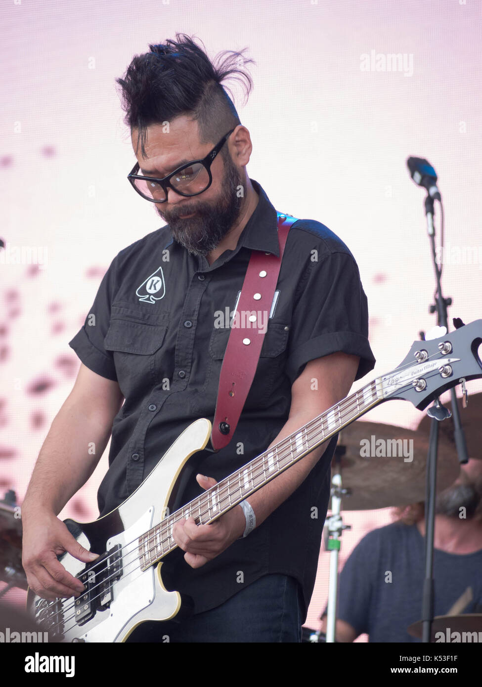 Feeder play the Victorious Music Festival in Portsmouth, England Stock