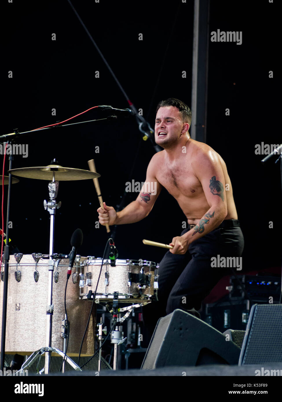 The Rock band Slaves play the Victorious music festival in Portsmouth
