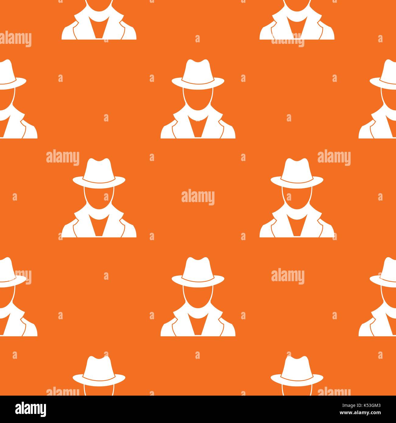 Spy pattern seamless Stock Vector