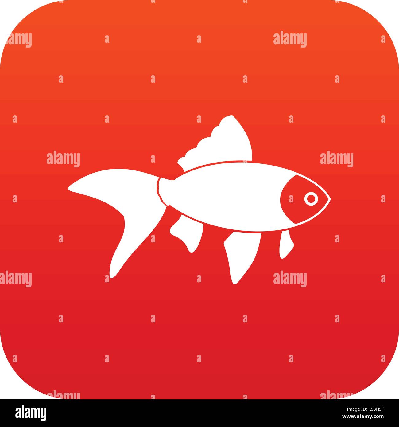 Fish icon digital red Stock Vector Image & Art - Alamy