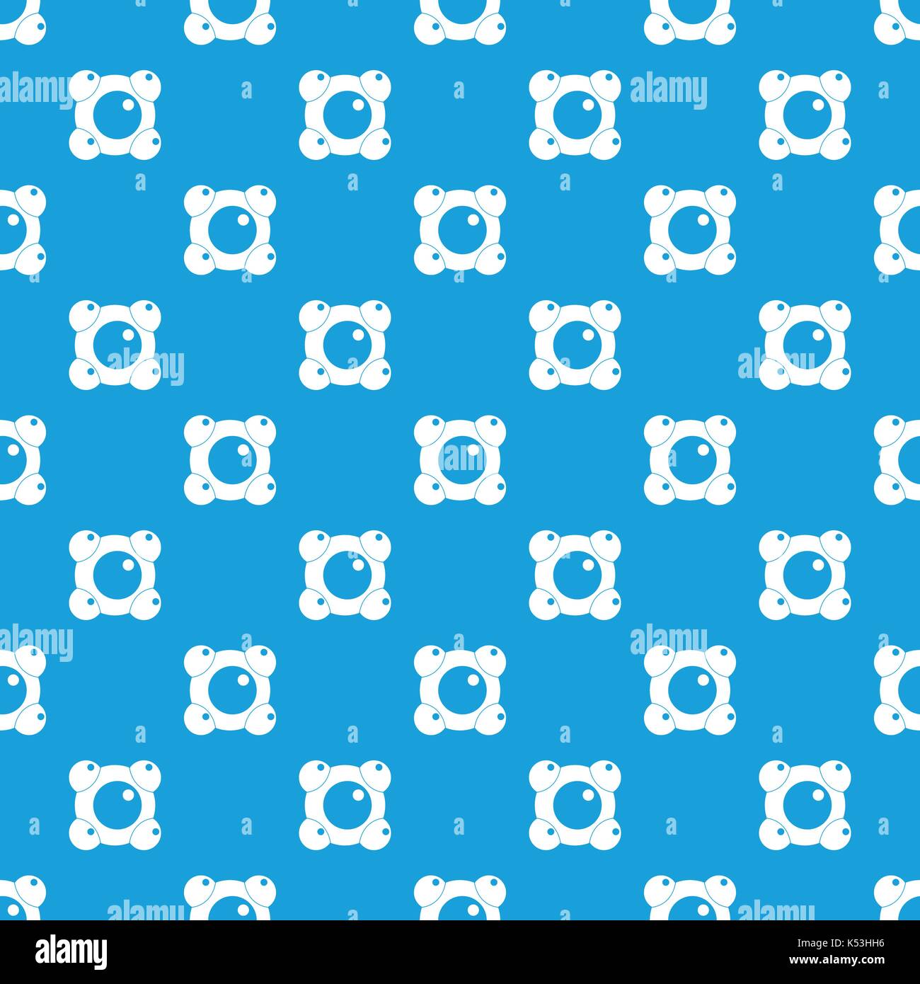 Chemical and physical molecules pattern seamless blue Stock Vector ...