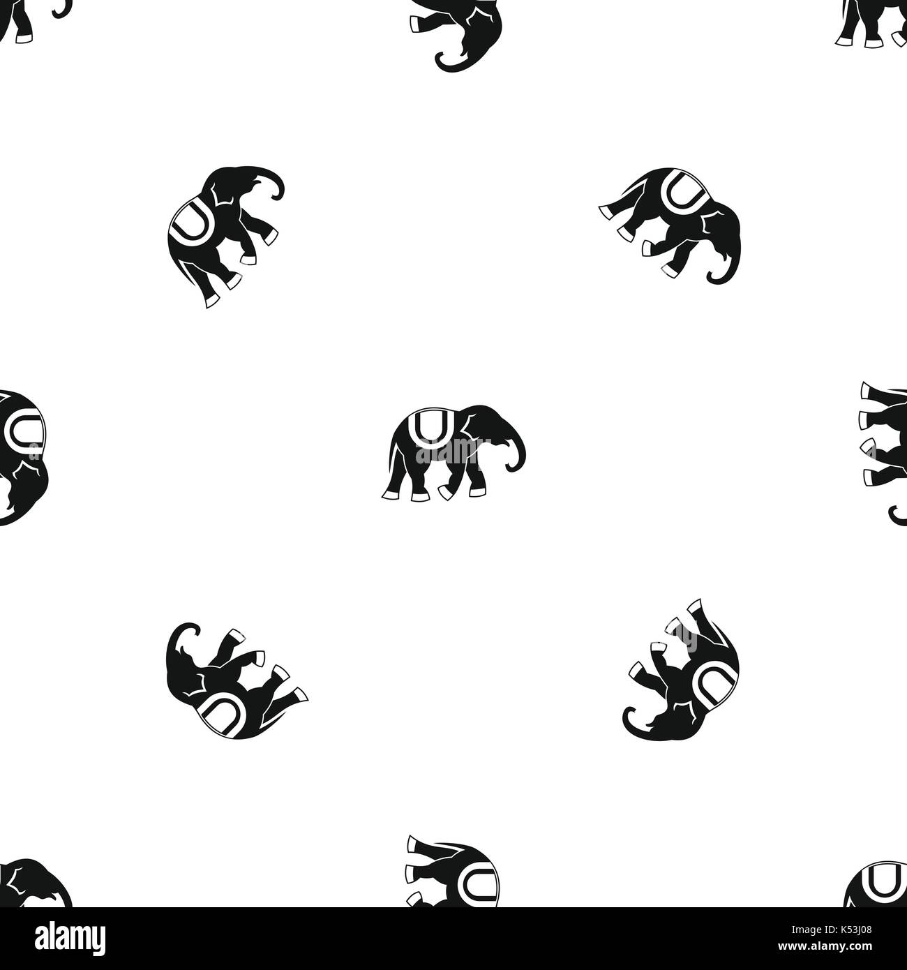 Elephant pattern seamless black Stock Vector Image & Art - Alamy