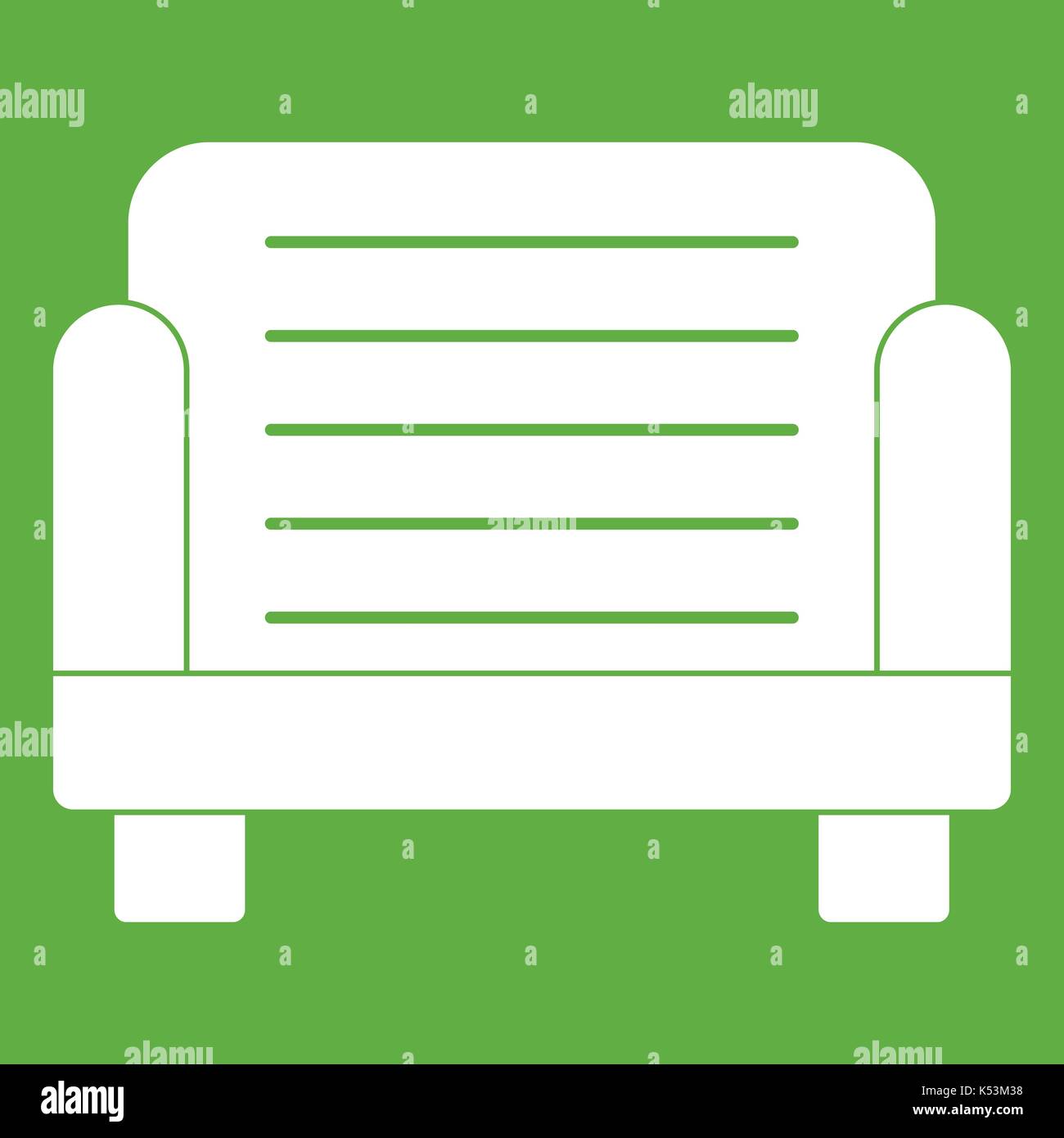 Armchair icon green Stock Vector Image & Art - Alamy