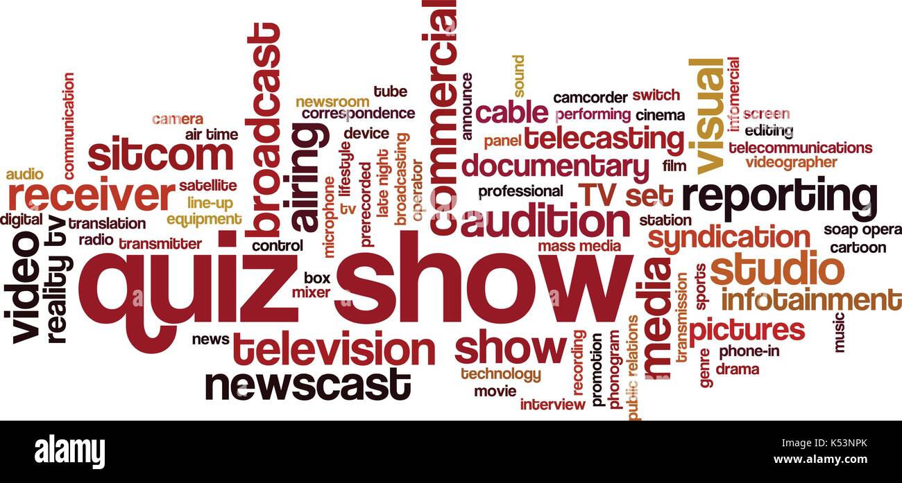 Word cloud related to TV business, with keywords dealing with