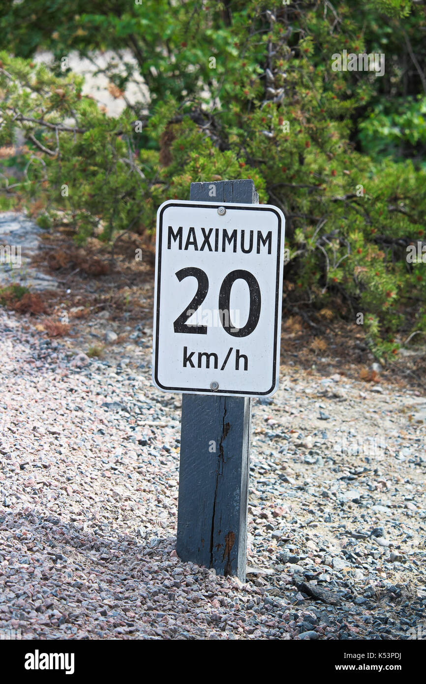 A Maximum Km Per Hour Sign Along A Gravel Road Stock Photo Alamy A Maximum Km Per Hour Sign Along A Gravel Road Stock Photo Alamy