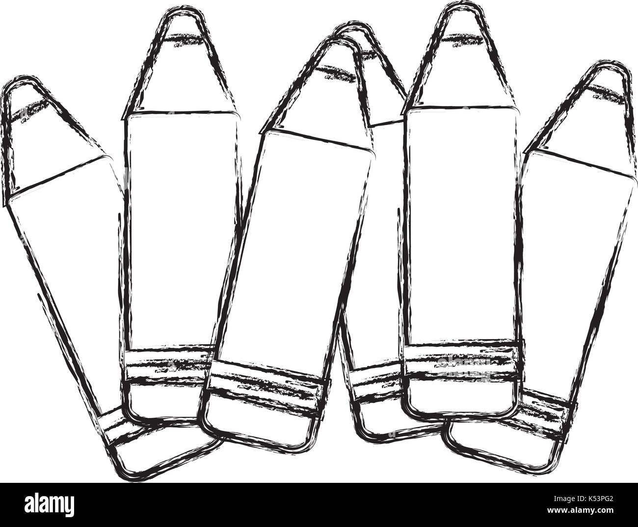 Crayons Black and White Stock Photos & Images - Alamy