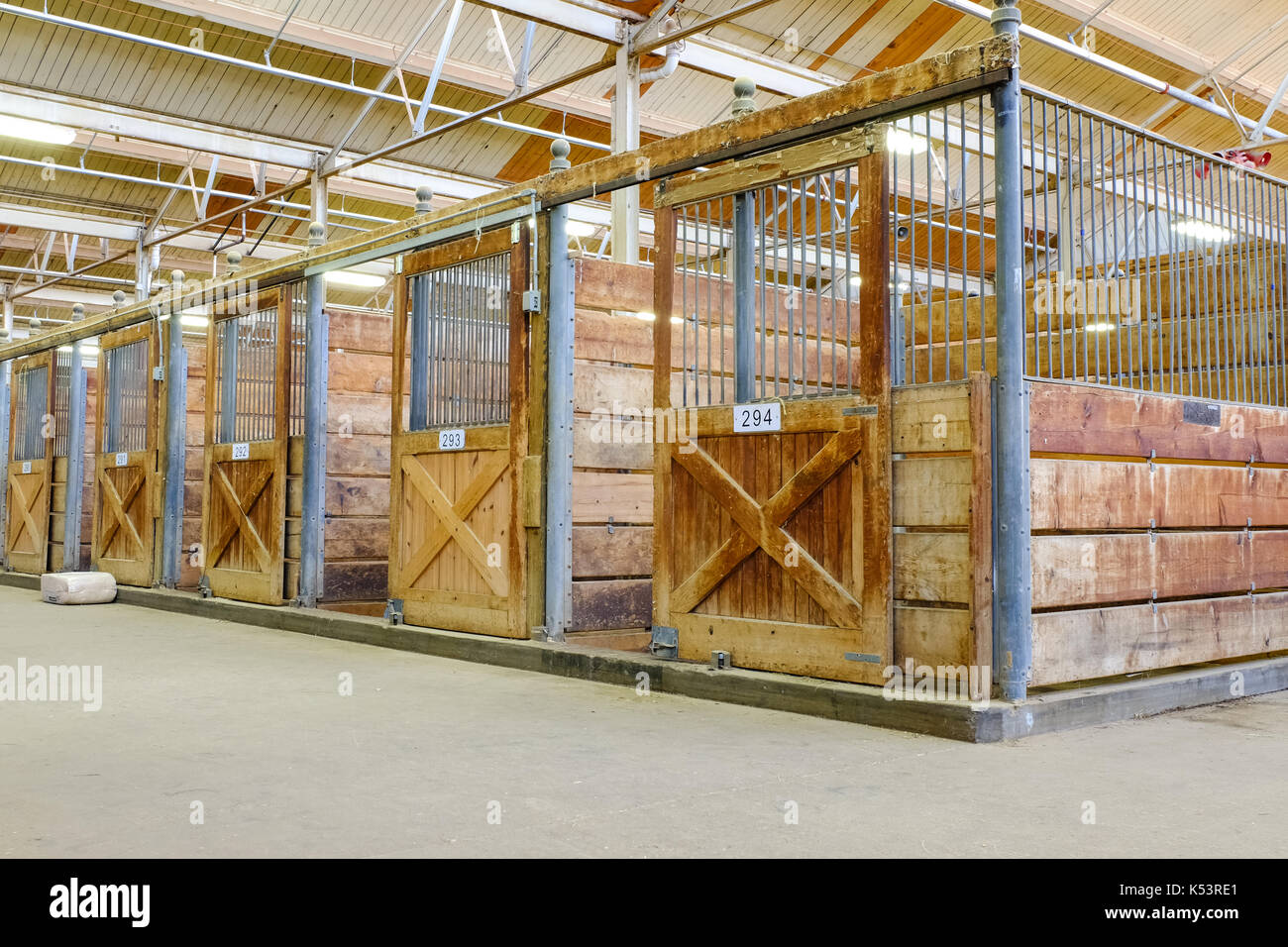 ST.PAUL, MN, USA AUGUST, 2017 Horse Barn at Minnesota State Fair